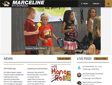 Tablet Screenshot of marcelineschools.org